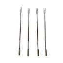 4 Pc 6-7/8" Stainless Steel Seafood Picks Fruit Picks Forks Seafood Forks