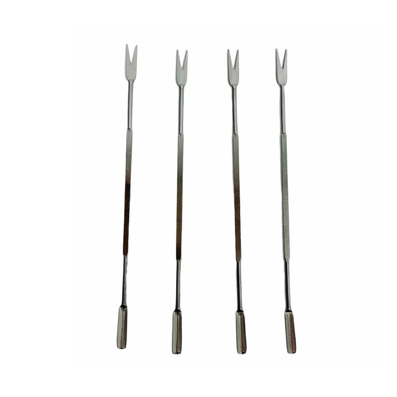 20 Pc 6-7/8" Stainless Steel Seafood Picks Fruit Picks Forks Seafood Forks