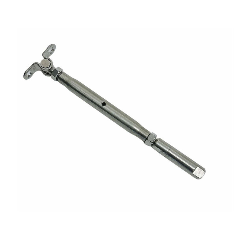 T316 Stainless Steel 3/16" Push And Go Deck Toggle Turnbuckle 1/4"-20 Thread