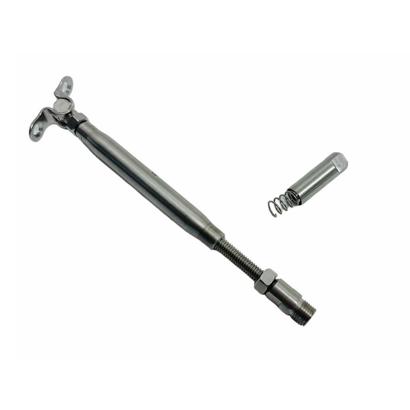 T316 Stainless Steel 3/16" Push And Go Deck Toggle Turnbuckle 1/4"-20 Thread