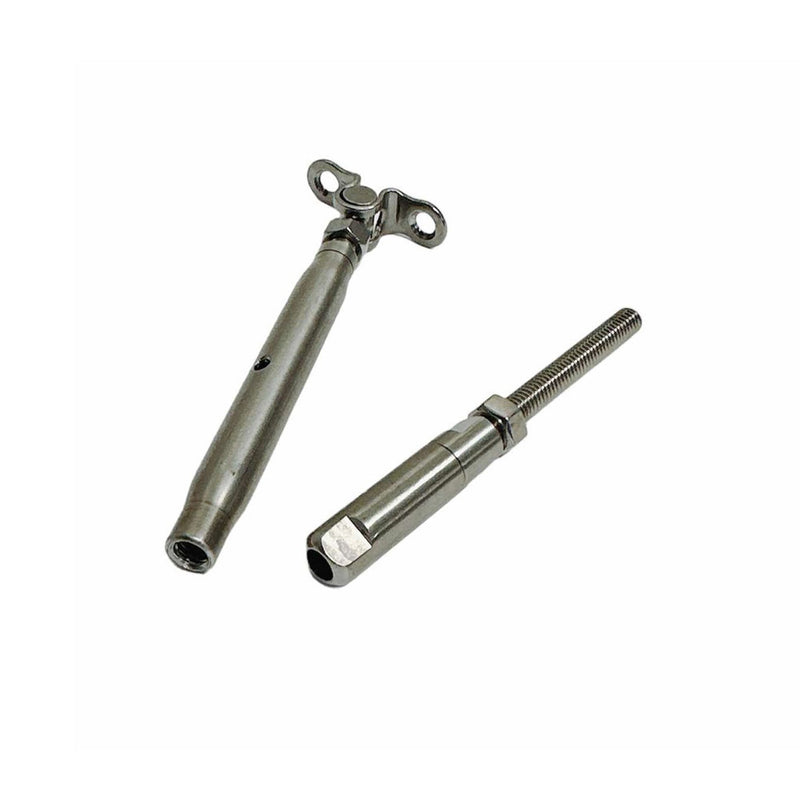 T316 Stainless Steel Push And Go Deck Toggle Turnbuckle For 3/16", 1/4" Cable