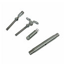 4 Pc Set T316 Stainless Steel Push And Go Deck Toggle Turnbuckle, Marine Grade Cable Tensioner for 3/16" and 1/4" Cable
