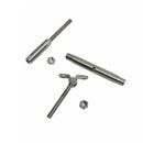 4 Pc Set T316 Stainless Steel Push And Go Deck Toggle Turnbuckle, Marine Grade Cable Tensioner for 3/16" and 1/4" Cable
