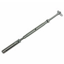 4 Pc Set Marine T316 Stainless Steel Push And Go Drop Pin Turnbuckle, 1/4"-20 Thread Cable Wire Tensioner for Deck, Dock, and Rail Systems