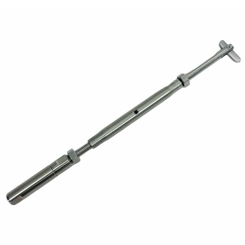 Marine T316 Stainless Steel Push And Go Drop Pin Turnbuckle 1/4"-20 Thread