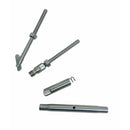 4 Pcs T316 Stainless Steel 1/8" Push And Go Drop Pin Turnbuckle 1/4"-20 Thread