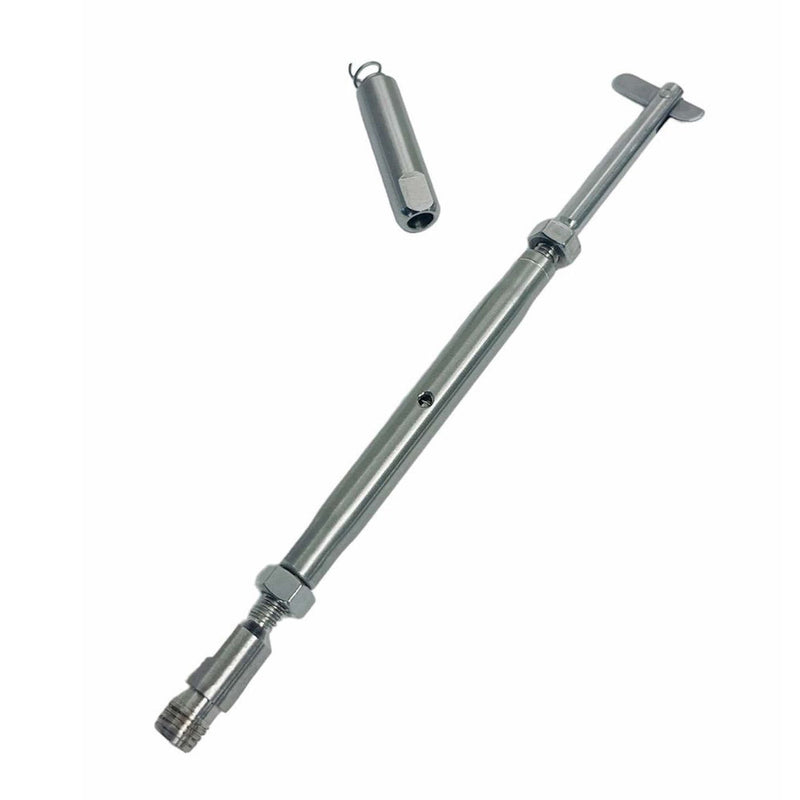 4 Pc Marine Stainless Steel 3/16" Push And Go Drop Pin Turnbuckle 1/4"-20 Thread