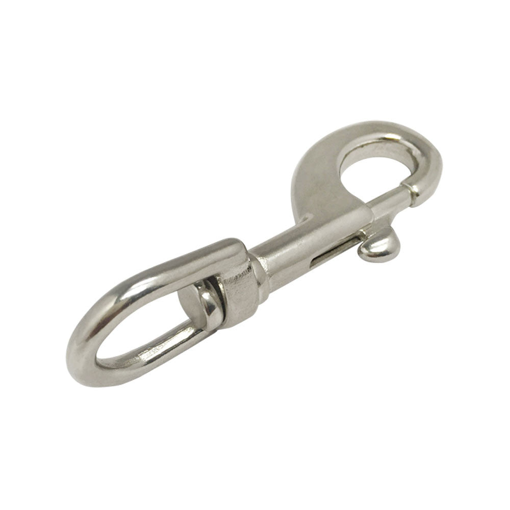 5 Pc Set Marine Boat T316 Stainless Steel Swivel Eye Bolt Snap Hook, Quick Release Rigging Clip for Rope, Chain, Cable, and Outdoor Use