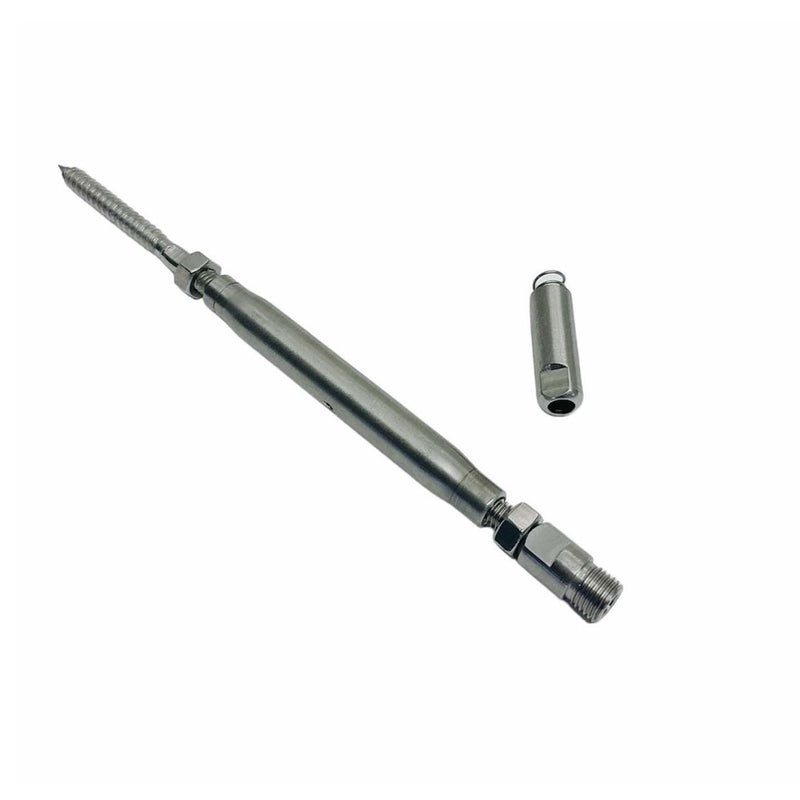 Marine Boat T316 Stainless Steel Push And Go Lag Turnbuckle For Cable Wire