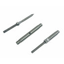 4 Pc Set Marine T316 Stainless Steel Push And Go Lag Turnbuckle, Cable Wire Rope Tensioner for Deck, Dock, Rail, and Lifeline Systems