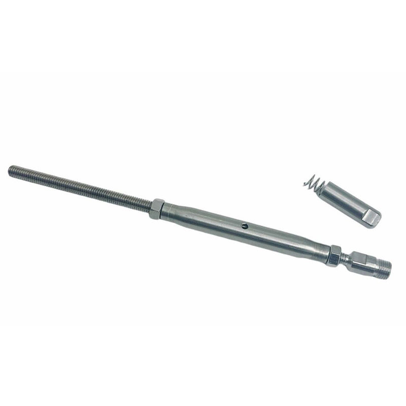 Marine T316 Stainless Steel Push And Go Threaded Turnbuckle For Cable Wire