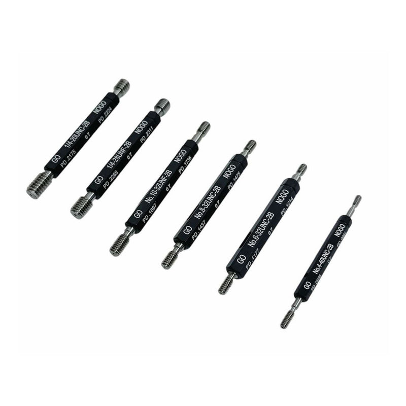 10 PC Thread Gauge Set Double End Go & No Go Class Plug W/ Certificate ANSI Standard