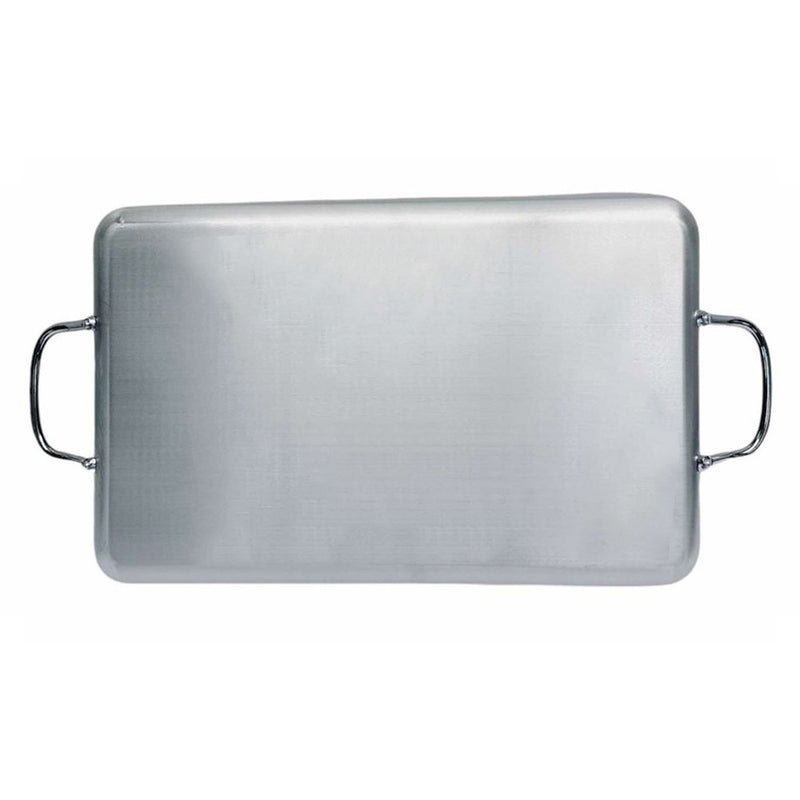 19" x 11-1/2" Aluminum Double Burner Griddle Non-Stick Cooking Pan Cookware