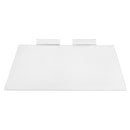 50 Pc Slatwall 12'' x 6'' Flat Styrene Clear Shoe Shelf Acrylic Display Fixture