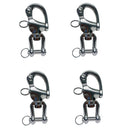 4 Pc 5 SWIVEL JAW Snap Shackle  SS316 Stainless Steel Shackle Forged Boat Anchor