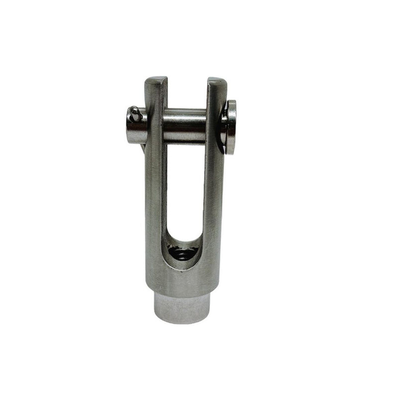 Marine Stainless Steel T316 1/2"-13 Right Handed Threaded Yoke End 2200 Lbs WLL