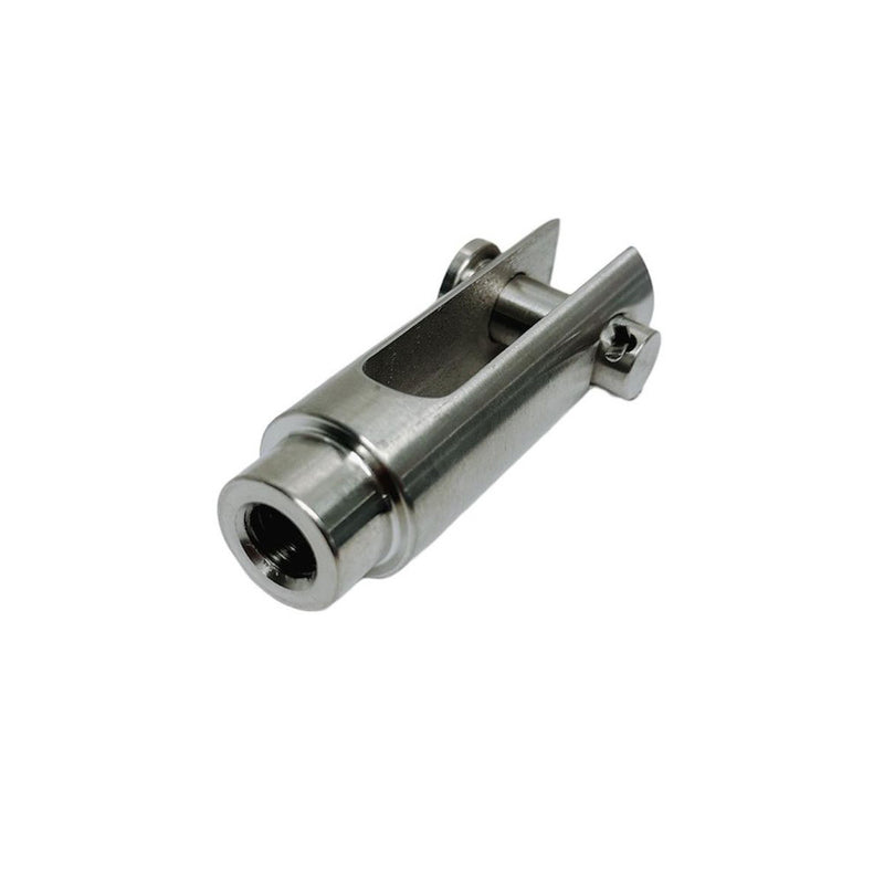 Marine Stainless Steel T316 1/2"-13 Right Handed Threaded Yoke End 2200 Lbs WLL