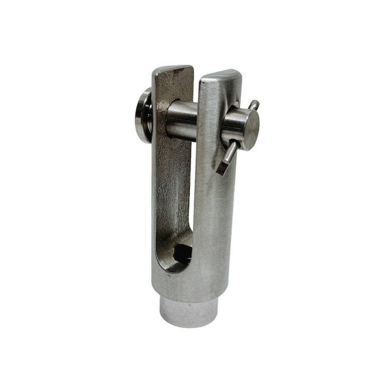 Marine Stainless Steel T316 1/2"-13 Right Handed Threaded Yoke End 2200 Lbs WLL