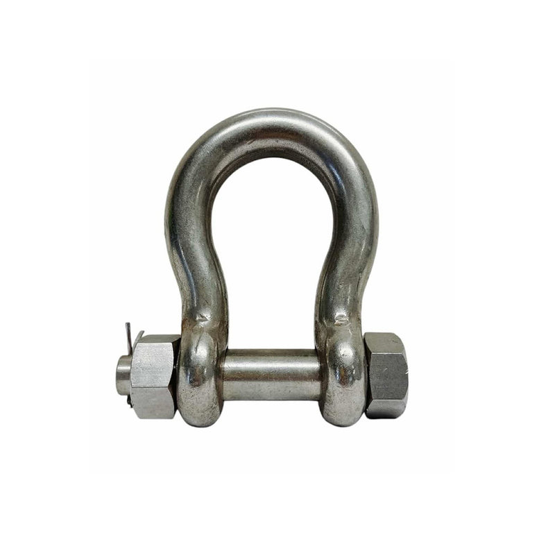 Mil-Spec 316 Stainless Steel Drop Forged 1" Bolt Pin Anchor Shackle 10000Lb WLL