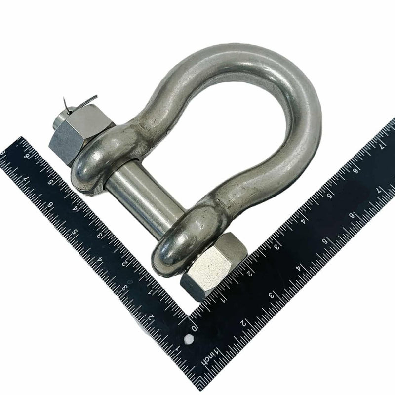 Mil-Spec 316 Stainless Steel Drop Forged 1" Bolt Pin Anchor Shackle 10000Lb WLL