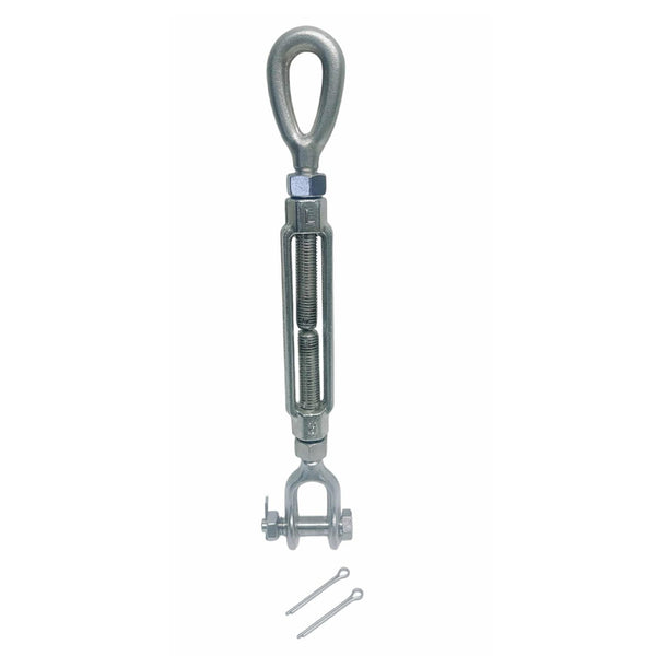 Mil-Spec Stainless Steel Drop Forged 3/4" x 6" Jaw & Eye Turnbuckle 5200 Lb WLL