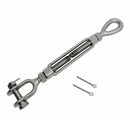 Mil-Spec Stainless Steel Drop Forged 3/4" x 6" Jaw & Eye Turnbuckle 5200 Lb WLL