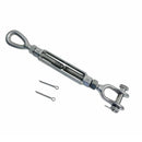 Mil-Spec Stainless Steel Drop Forged 3/4" x 6" Jaw & Eye Turnbuckle 5200 Lb WLL