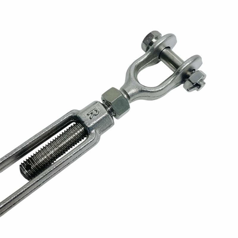 Mil-Spec Stainless Steel Drop Forged 3/4" x 6" Jaw & Eye Turnbuckle 5200 Lb WLL