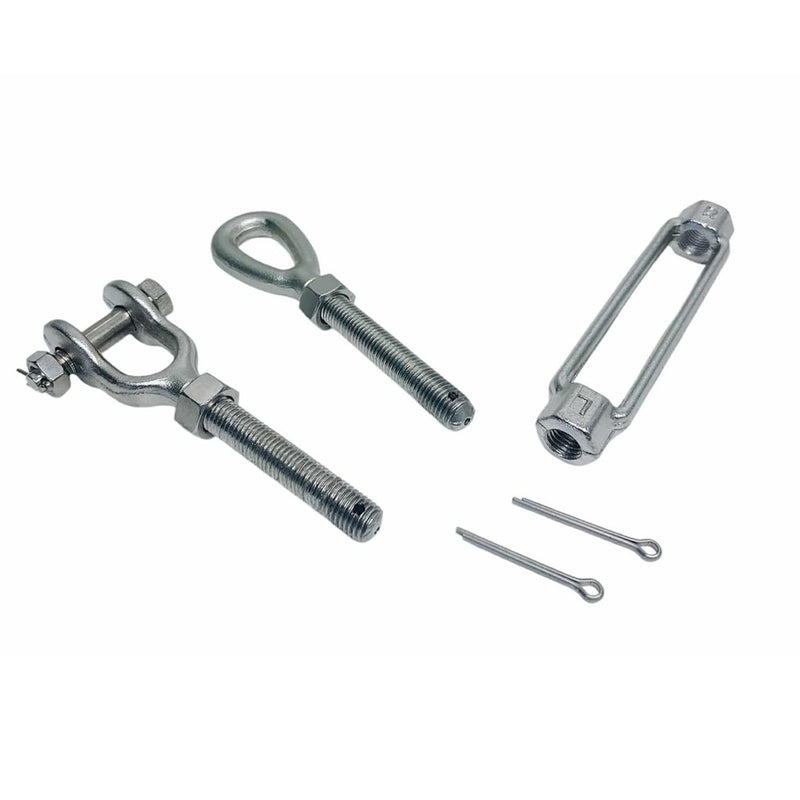 Mil-Spec Stainless Steel Drop Forged 3/4" x 6" Jaw & Eye Turnbuckle 5200 Lb WLL