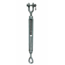 1/2" x 9" JAW EYE Turnbuckle Pulley Hot Dip Galvanized Drop Forged 2,200 Lbs WLL