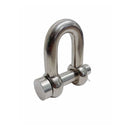 Marine Mil-Spec Stainless Steel Forged 1" Round Pin Chain Shackle 10,000 Lb WLL