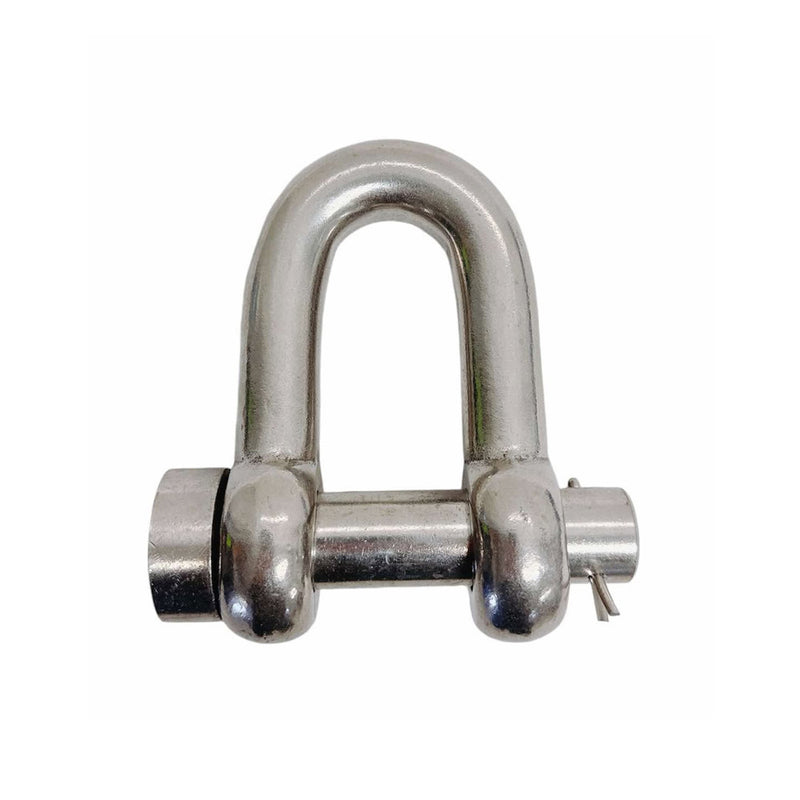 Marine Mil-Spec Stainless Steel Forged 3/4" Round Pin Chain Shackle 6,000 Lb WLL