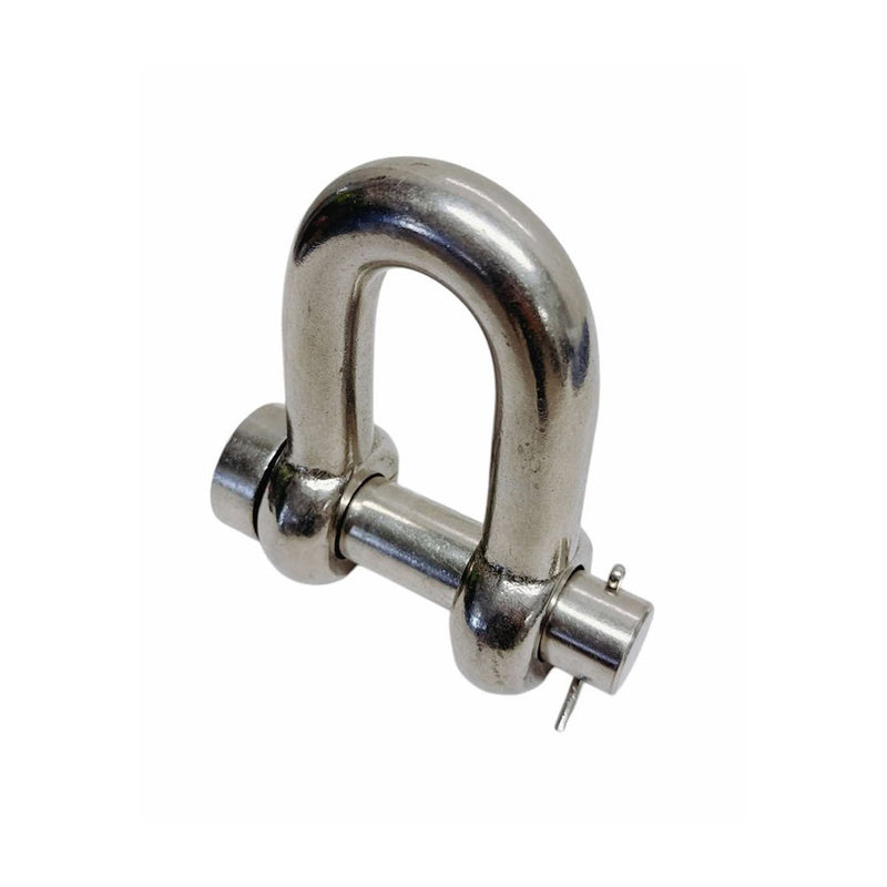 Marine Mil-Spec Stainless Steel Forged 3/4" Round Pin Chain Shackle 6,000 Lb WLL