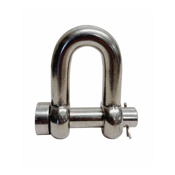 Marine Mil-Spec Stainless Steel Forged 5/8" Round Pin Chain Shackle 4,000 Lb WLL