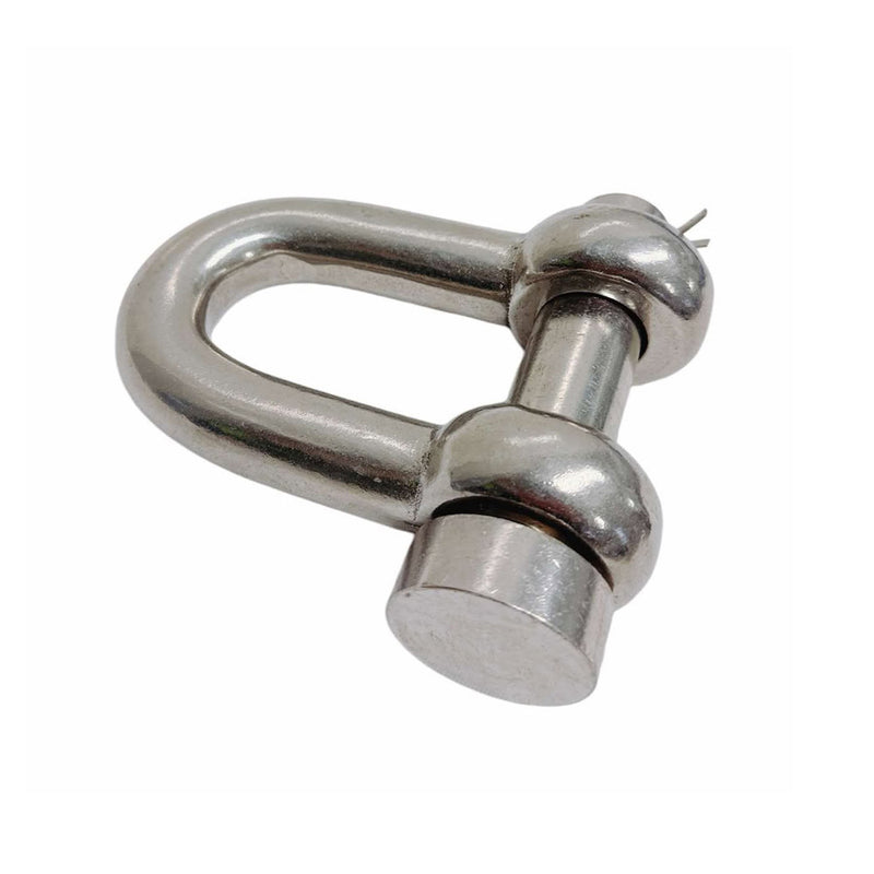 Marine Mil-Spec Stainless Steel Forged 5/8" Round Pin Chain Shackle 4,000 Lb WLL