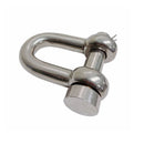 Marine Mil-Spec T316 Stainless Steel Forged Round Pin Chain Shackle, Boat Rigging Shackle for Chain, Rope, Cable, and Anchor Use