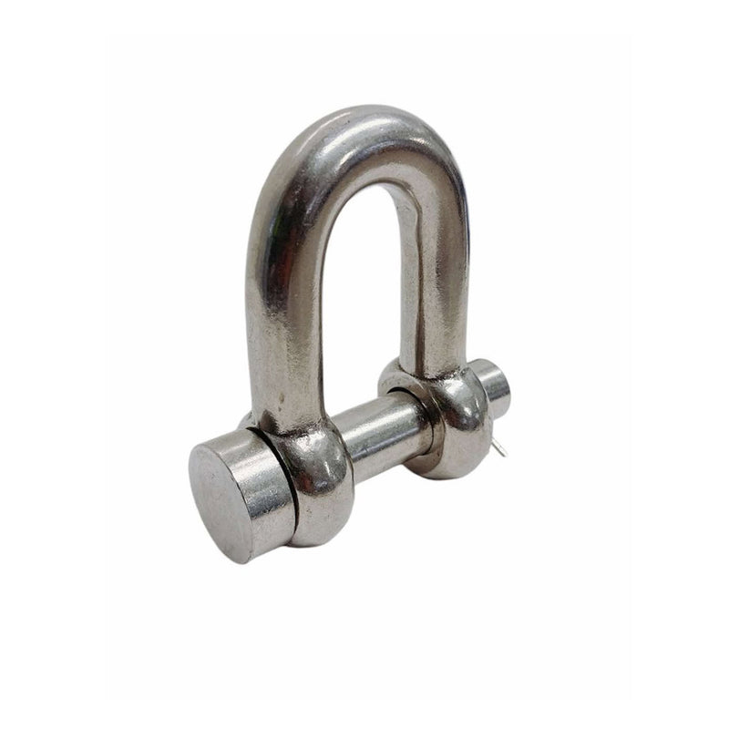 Marine Mil-Spec Stainless Steel Forged 5/8" Round Pin Chain Shackle 4,000 Lb WLL