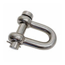 Marine Mil-Spec T316 Stainless Steel Forged Round Pin Chain Shackle, Boat Rigging Shackle for Chain, Rope, Cable, and Anchor Use