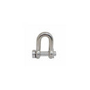 Mil-Spec T316 Stainless Steel Forged 3/16" Round Pin Chain Shackle 650 Lb WLL