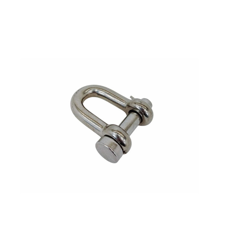 Mil-Spec T316 Stainless Steel Forged 1/4" Round Pin Chain Shackle 880 Lb WLL