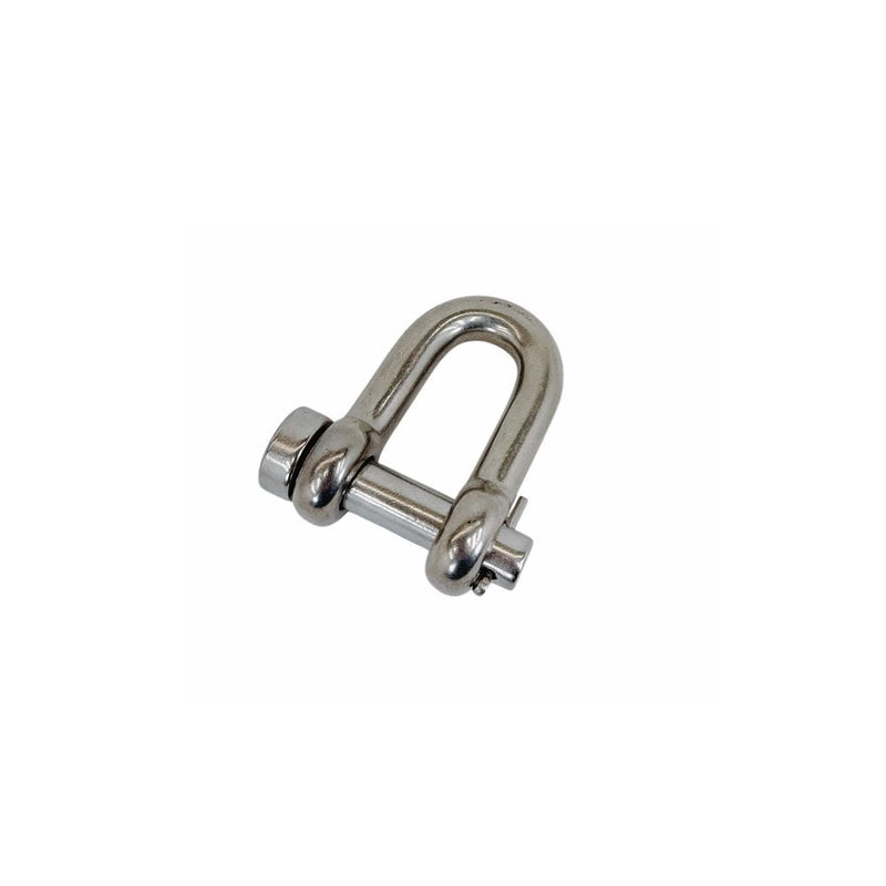 Mil-Spec T316 Stainless Steel Forged 1/4" Round Pin Chain Shackle 880 Lb WLL