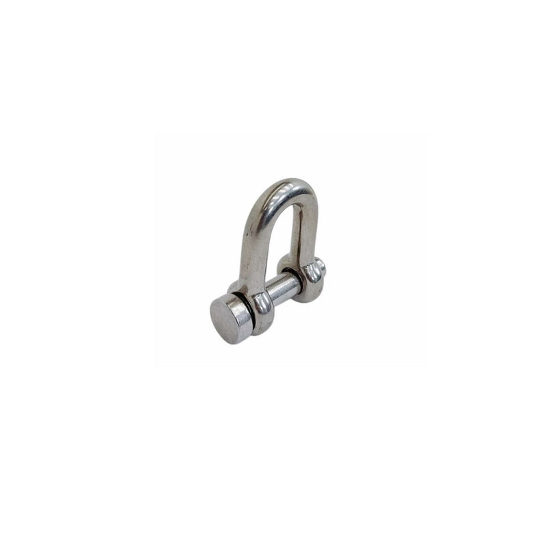 Mil-Spec T316 Stainless Steel Forged 3/8" Round Pin Chain Shackle 1,500 Lb WLL