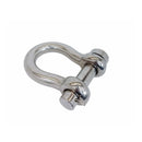 Marine Mil-Spec Stainless Steel Forged 5/8" Round Pin Anchor Shackle 4,000Lb WLL