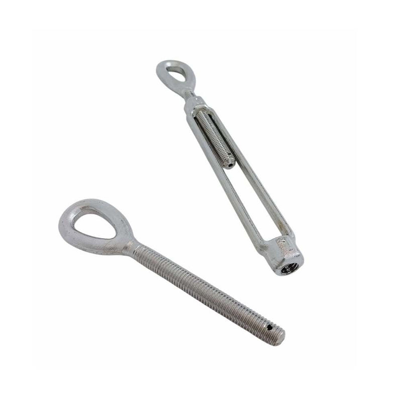 T316 Stainless Drop Forged Steel Mil-Spec 1/4" x 4" EYE EYE Turnbuckle 500lb WLL