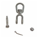 4 Pcs Mil Spec Marine 316 Stainless Steel 3/8" Jaw Eye Swivel 3,400 Lb WLL