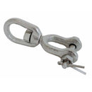 Mil Spec Marine 316 Stainless Steel Drop Forged 5/8" Jaw Eye Swivel 6,000 Lb WLL