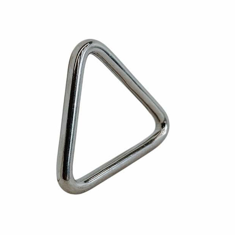 Stainless Steel T316 Mil Spec 1/4" x 2" Triangle Ring Formed Welded 750 Lbs WLL