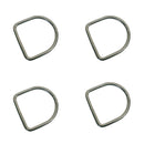 4Pc Mil Spec 48mm Height Marine Boat Stainless Steel 1/4" D-Ring Yatch 500Lb WLL
