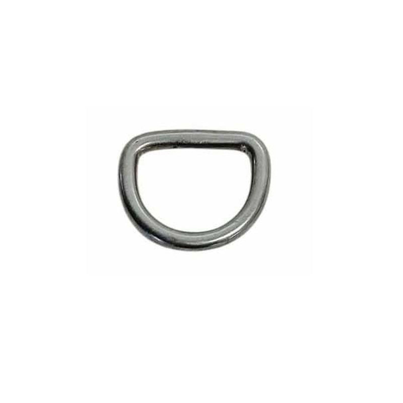 4 Pcs 12mm Height Marine Mil Spec Stainless Steel 1/8" D-Ring 100 WLL D Ring
