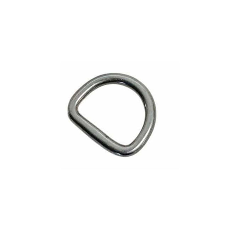 4 Pcs 12mm Height Marine Mil Spec Stainless Steel 1/8" D-Ring 100 WLL D Ring